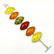 BALTIC AMBER GEMSTONE SILVER PLATED MULTICOLOR BRACELET