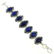 LAPIS LAZULI GEMSTONE SILVER PLATED BLUE BRACELET - 4