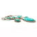 TURQUOISE GEMSTONE ANTIQUE STYLE NECKLACE - 2