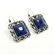 LAPIS LAZULI GEMSTONE SILVER PLATED JEWELRY SET - 3