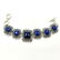 LAPIS LAZULI GEMSTONE SILVER PLATED JEWELRY SET - 4