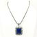 LAPIS LAZULI GEMSTONE SILVER PLATED JEWELRY SET - 5