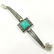 TURQUOISE GEMSTONE SILVER PLATED BLUE BRACELET