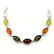 BALTIC AMBER GEMSTONE SILVER PLATED MULTICOLOR BRACELET - 2