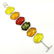 BALTIC AMBER GEMSTONE SILVER PLATED YELLOW BRACELET