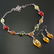 BALTIC AMBER GEMSTONE SILVER PLATED NECKLACE & EARRING