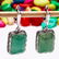 JADEITE GEMSTONE SILVER PLATED LEVER BACK EARRINGS - 2