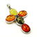 BALTIC AMBER GEMSTONE SILVER PLATED PENDANT JEWELRY - 3