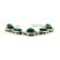 MALACHITE GEMSTONE SILVER PLATED GREEN BRACELET - 3