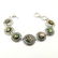 ABALONE SHELL GEMSTONE SILVER PLATED MULTICOLOR - 3