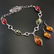 BALTIC AMBER GEMSTONE SILVER PLATED NECKLACE & EARRING