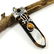 TIGER'S EYE GEMSTONE SILVER PLATED PENDANT 2"