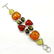 BALTIC AMBER GEMSTONE SILVER PLATED MULTICOLOR BRACELET