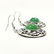 JADEITE GEMSTONE SILVER PLATED EARRING - 2
