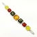 BALTIC AMBER GEMSTONE SILVER PLATED MULTICOLOR BRACELET