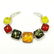 BALTIC AMBER GEMSTONE SILVER PLATED MULTICOLOR BRACELET - 2