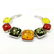 BALTIC AMBER GEMSTONE SILVER PLATED MULTICOLOR BRACELET - 3