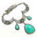 TURQUOISE GEMSTONE ANTIQUE STYLE NECKLACE
