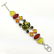 BALTIC AMBER GEMSTONE SILVER PLATED MULTICOLOR BRACELET