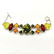 BALTIC AMBER GEMSTONE SILVER PLATED MULTICOLOR BRACELET - 2