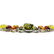 BALTIC AMBER GEMSTONE SILVER PLATED MULTICOLOR BRACELET - 3