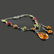 BALTIC AMBER GEMSTONE SILVER PLATED NECKLACE & EARRING - 2