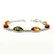 BALTIC AMBER GEMSTONE SILVER PLATED MULTICOLOR BRACELET - 3
