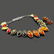 BALTIC AMBER GEMSTONE SILVER PLATED NECKLACE & EARRING - 3
