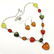 BALTIC AMBER GEMSTONE SILVER PLATED NECKLACE & EARRING