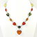 BALTIC AMBER GEMSTONE SILVER PLATED NECKLACE & EARRING - 3