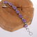 AMETHYST GEMSTONE SILVER PLATED PURPLE BRACELET