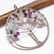AMAZONITE GEMSTONE TREE OF LIFE CHARM SILVER PLATED