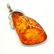 BALTIC AMBER GEMSTONE SILVER PLATED PENDANT JEWELRY - 3