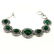 MALACHITE GEMSTONE SILVER PLATED GREEN BRACELET