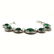 MALACHITE GEMSTONE SILVER PLATED GREEN BRACELET - 3
