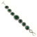 MALACHITE GEMSTONE SILVER PLATED GREEN BRACELET - 4