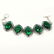 MALACHITE GEMSTONE SILVER PLATED GREEN BRACELET