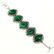 MALACHITE GEMSTONE SILVER PLATED GREEN BRACELET - 3