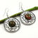 RUBY ZOSITE GEMSTONE SILVER PLATED EARRING