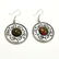 RUBY ZOSITE GEMSTONE SILVER PLATED EARRING - 3