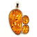 BALTIC AMBER GEMSTONE SILVER PLATED PENDANT JEWELRY - 2