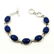 LAPIS LAZULI GEMSTONE SILVER PLATED BLUE BRACELET - 2