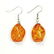 BALTIC AMBER GEMSTONE SILVER PLATED EARRING - 3