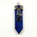 LAPIS LAZULI GEMSTONE SILVER PLATED PENDANT 2" - 2