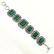 MALACHITE GEMSTONE SILVER PLATED GREEN BRACELET - 4