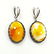 MOSAIC JASPER GEMSTONE SILVER PLATED EARRING - 4