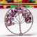 AMETHYST GEMSTONE TREE OF LIFE CHARM SILVER PLATED - 2