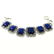 LAPIS LAZULI GEMSTONE SILVER PLATED BLUE BRACELET