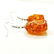 BALTIC AMBER GEMSTONE SILVER PLATED EARRING - 2
