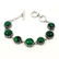 MALACHITE GEMSTONE SILVER PLATED GREEN BRACELET - 2